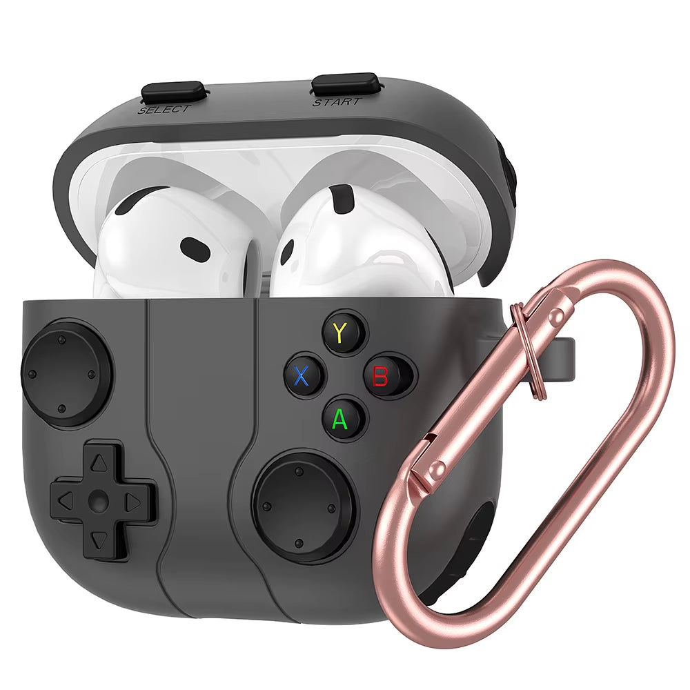 Case for Apple Airpods 4Th Gen Silicone Protector Cover 3D Games Console Case with Cleaning Kit for Airpod 4 (UBC C)Case for Man