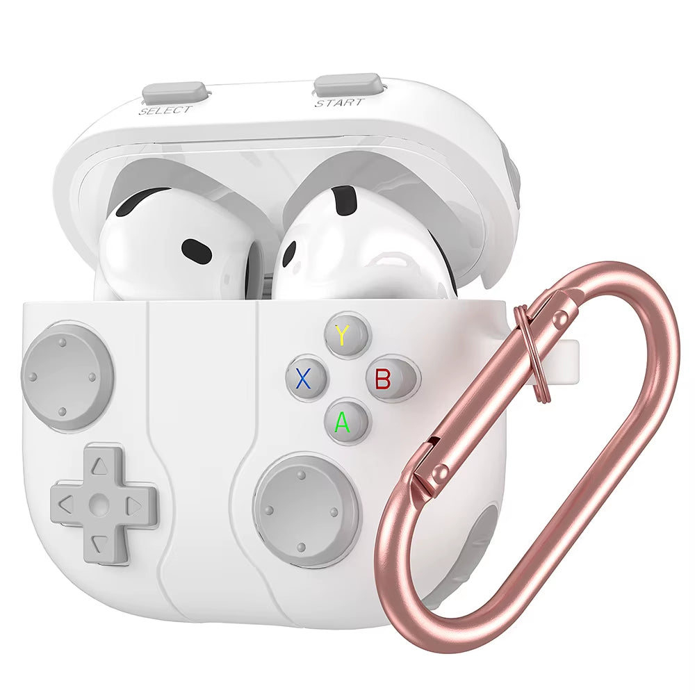 Case for Apple Airpods 4Th Gen Silicone Protector Cover 3D Games Console Case with Cleaning Kit for Airpod 4 (UBC C)Case for Man